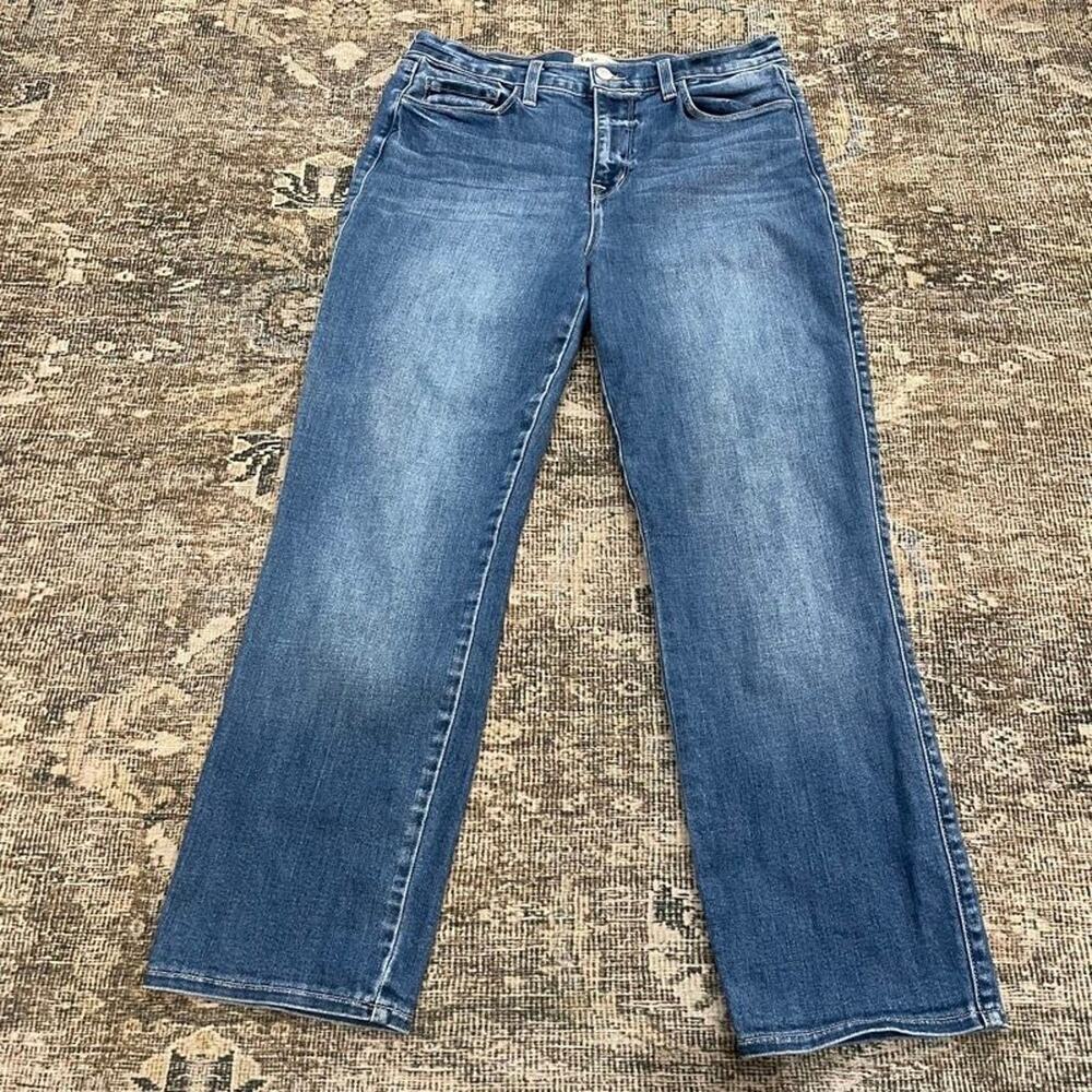 L'AGENCE Alexia High Rise Crop Cigarette Jeans Cambridge Wash Womens Size 29